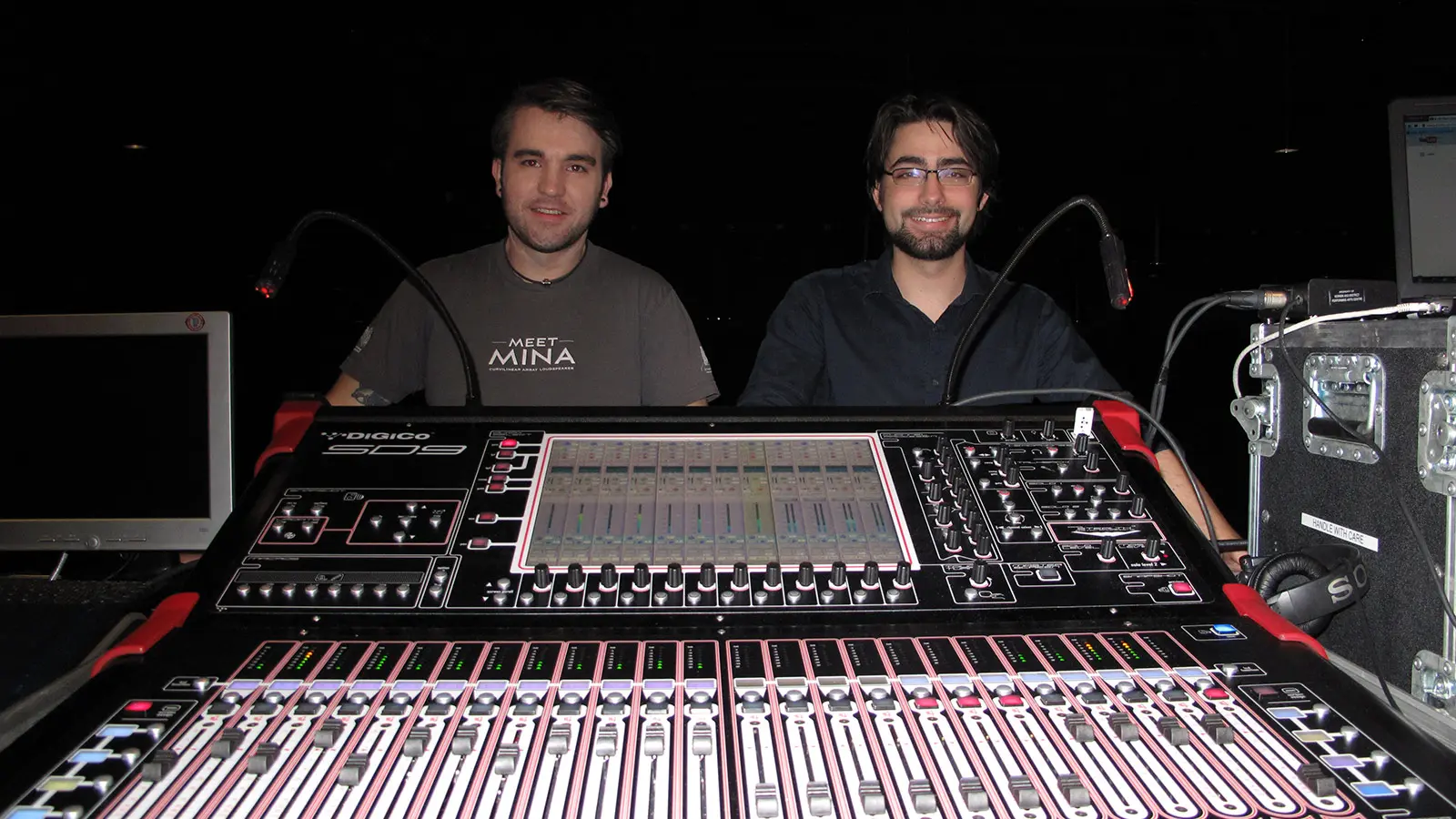  L to R: Rob Raybould, Audio Tech, and Eric Pells