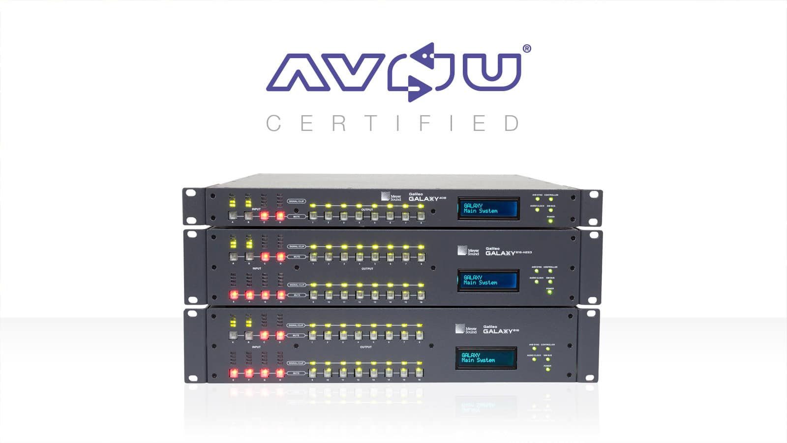 Meyer Sound GALAXY Granted AVnu Certification for Network Interoperability