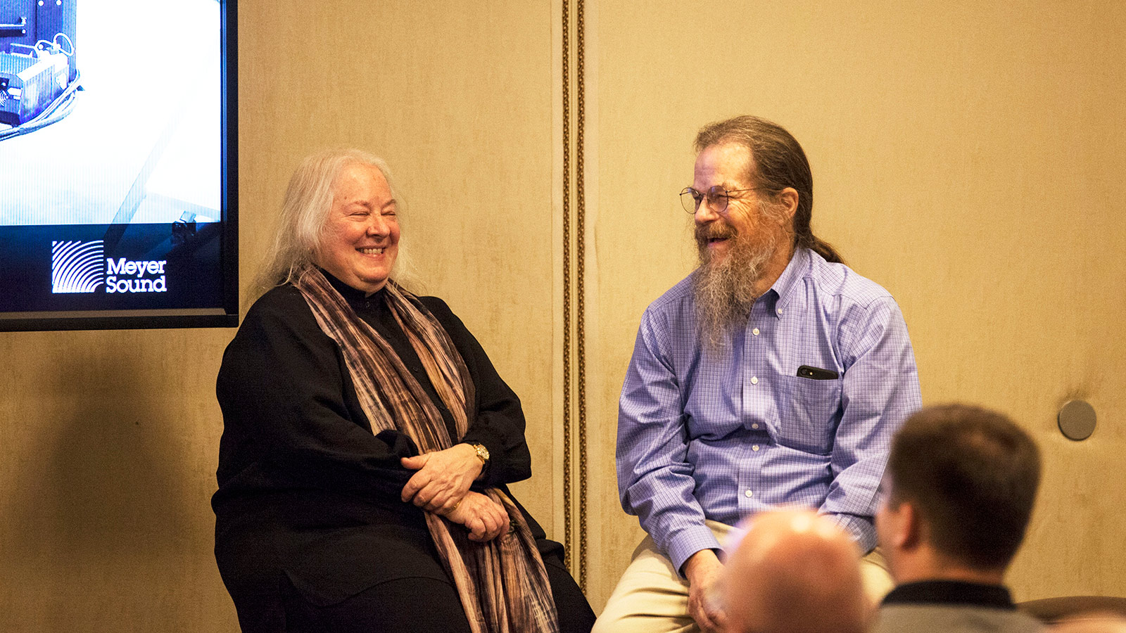 John and Helen join a panel during Meyer Sound’s ISE Customer Event