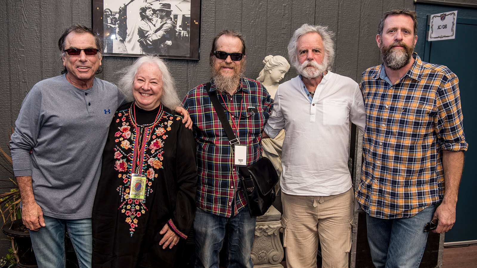 Left to Right: Mickey Hart, Helen Meyer, John Meyer, Bob Weir, Derek Featherstone