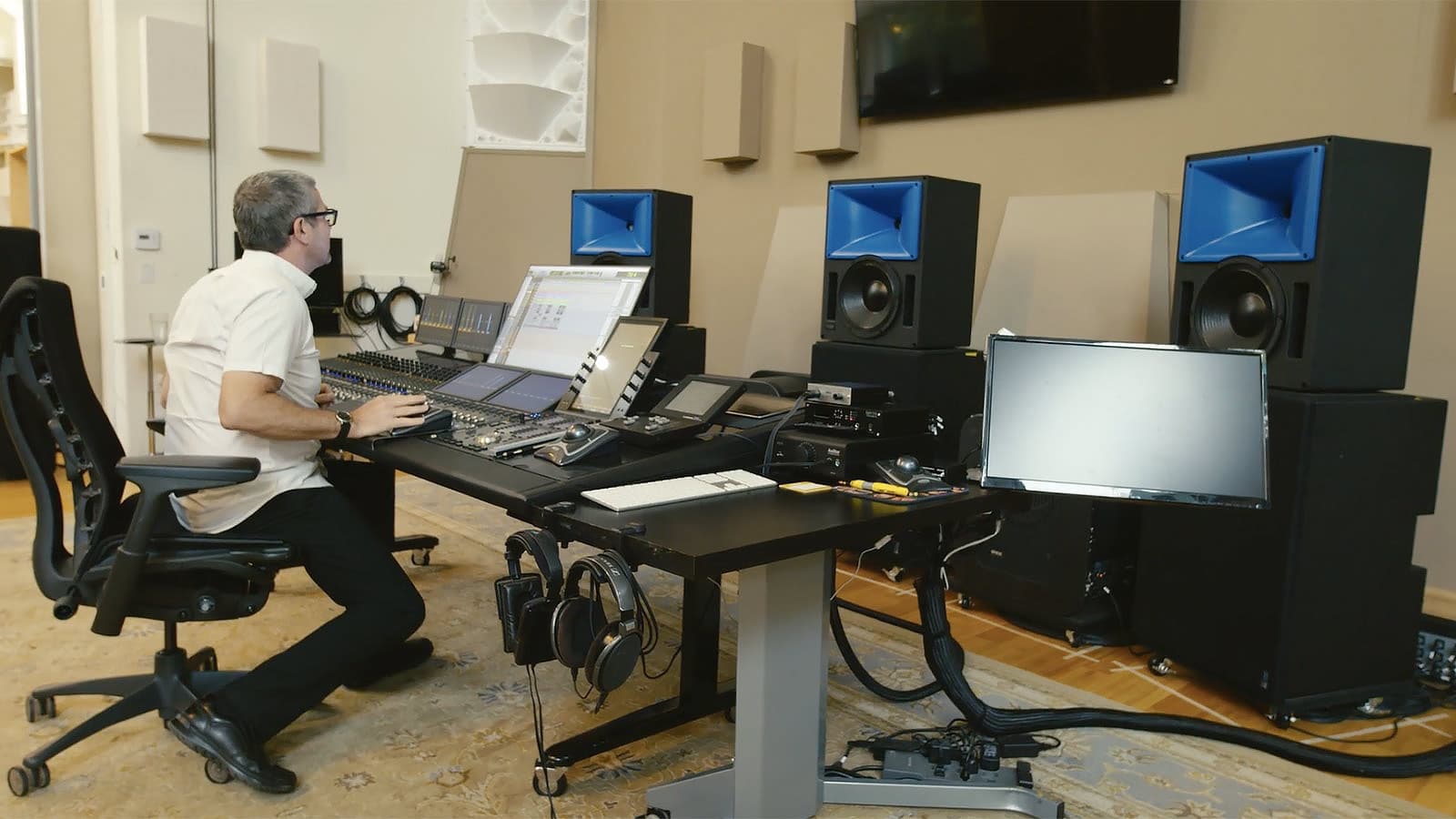 Film composer John Powell at 5 Cat Studios