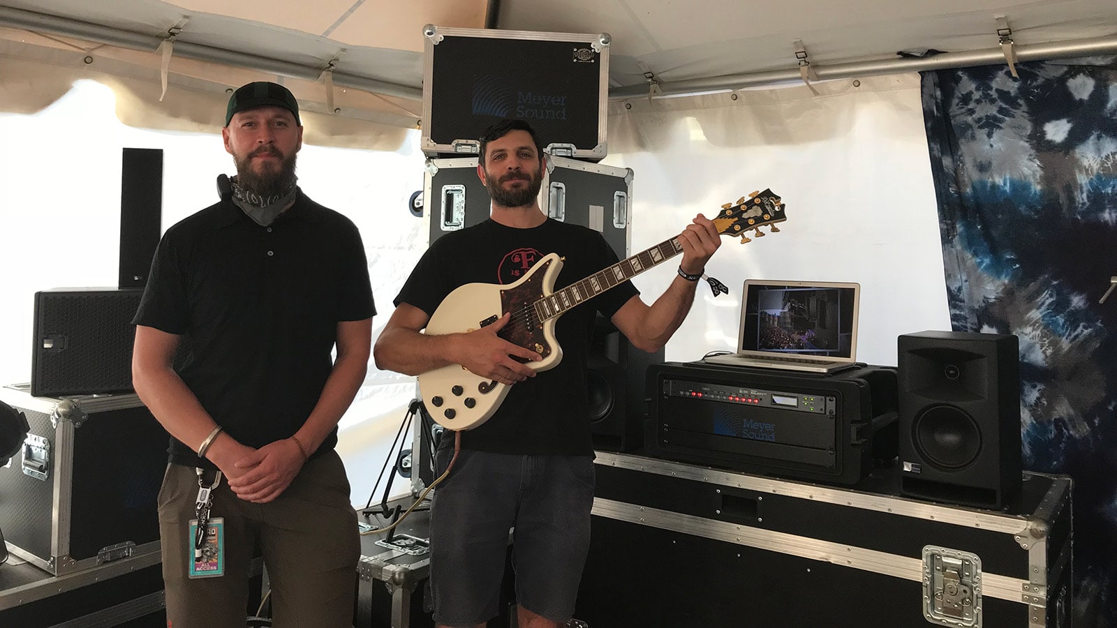 (L-R) Michal Kacunel, UltraSound Systems Engineer; Ross Harris, Dead & Company Recording Engineer