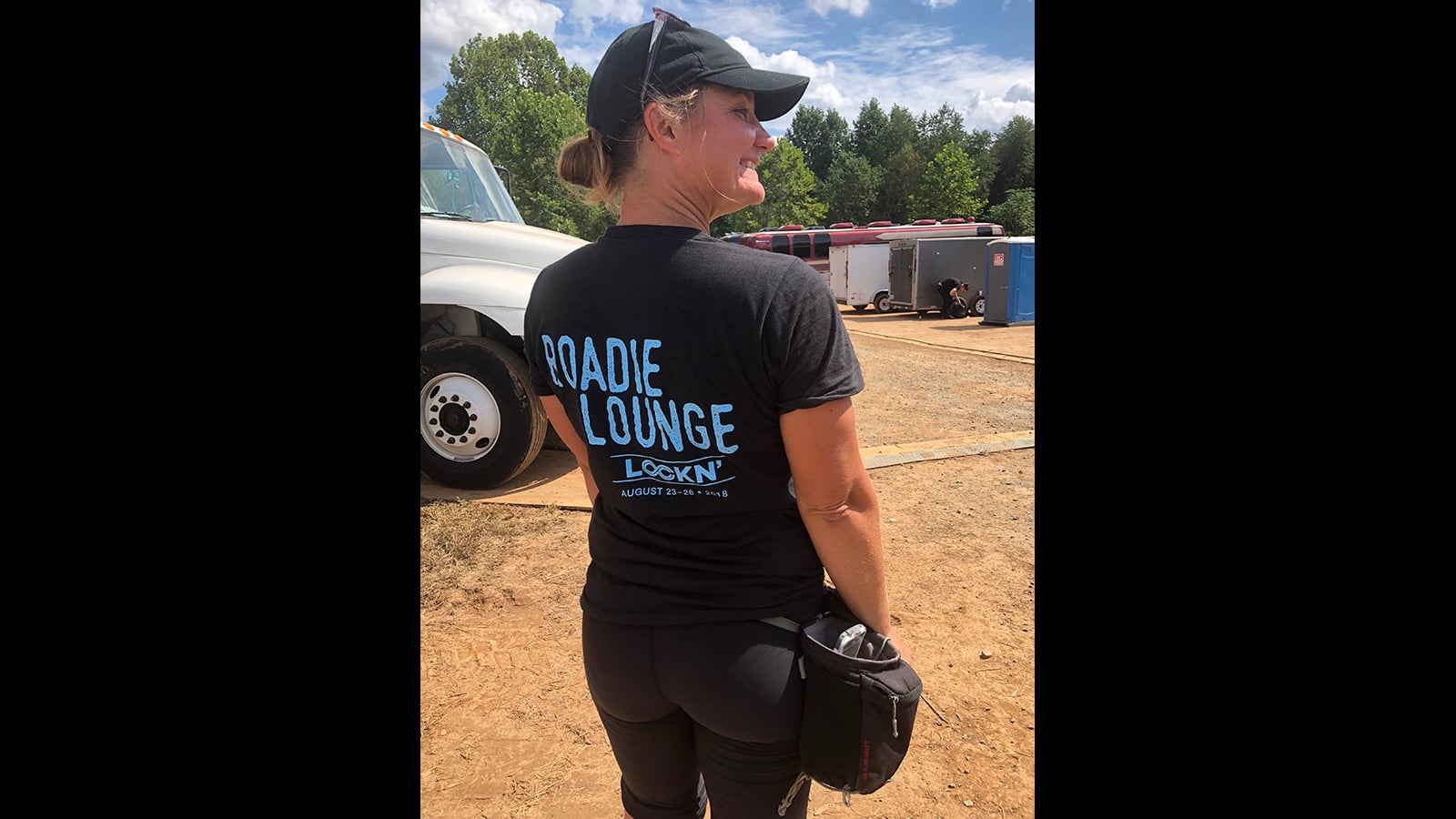 Becky Hall, New Orleans stage crew backstage at 2018 LOCKN' Festival