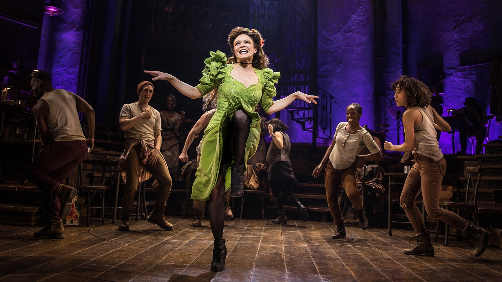 Amber Gray and the Broadway cast of <em>Hadestown</em>