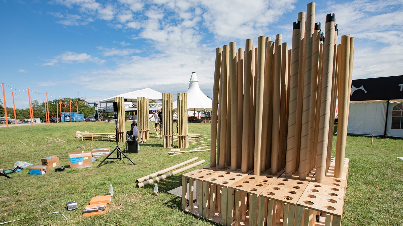 Meyer Sound and Roskilde Festival’s “Sonic Crystals” a Synthesis of Sound Art and Selective Noise Control