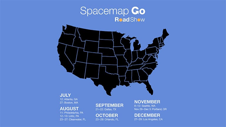 Spacemap Go Roadshow Adds New Dates from July through December