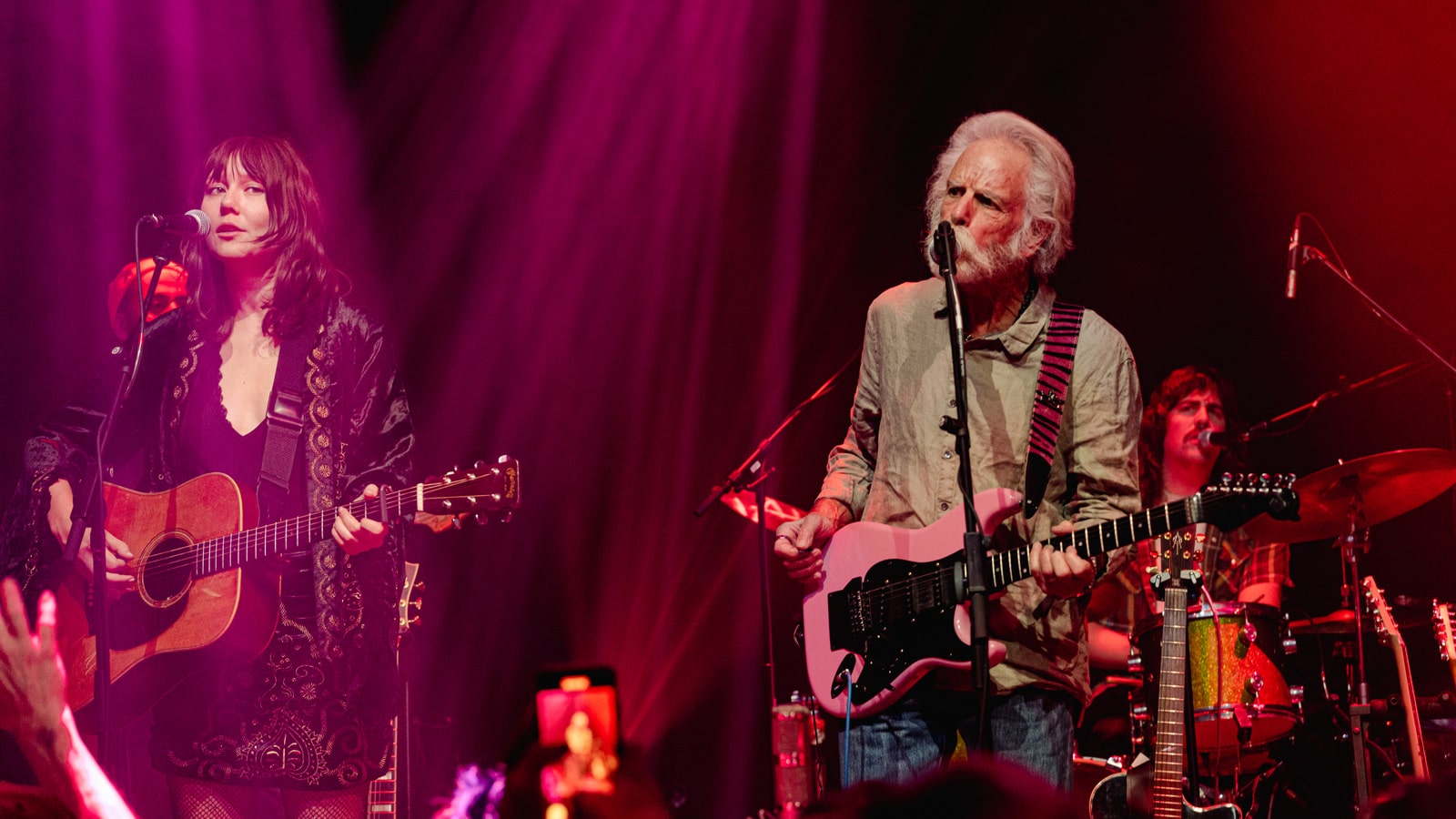 (L-R) Molly Tuttle and Bobby Weir