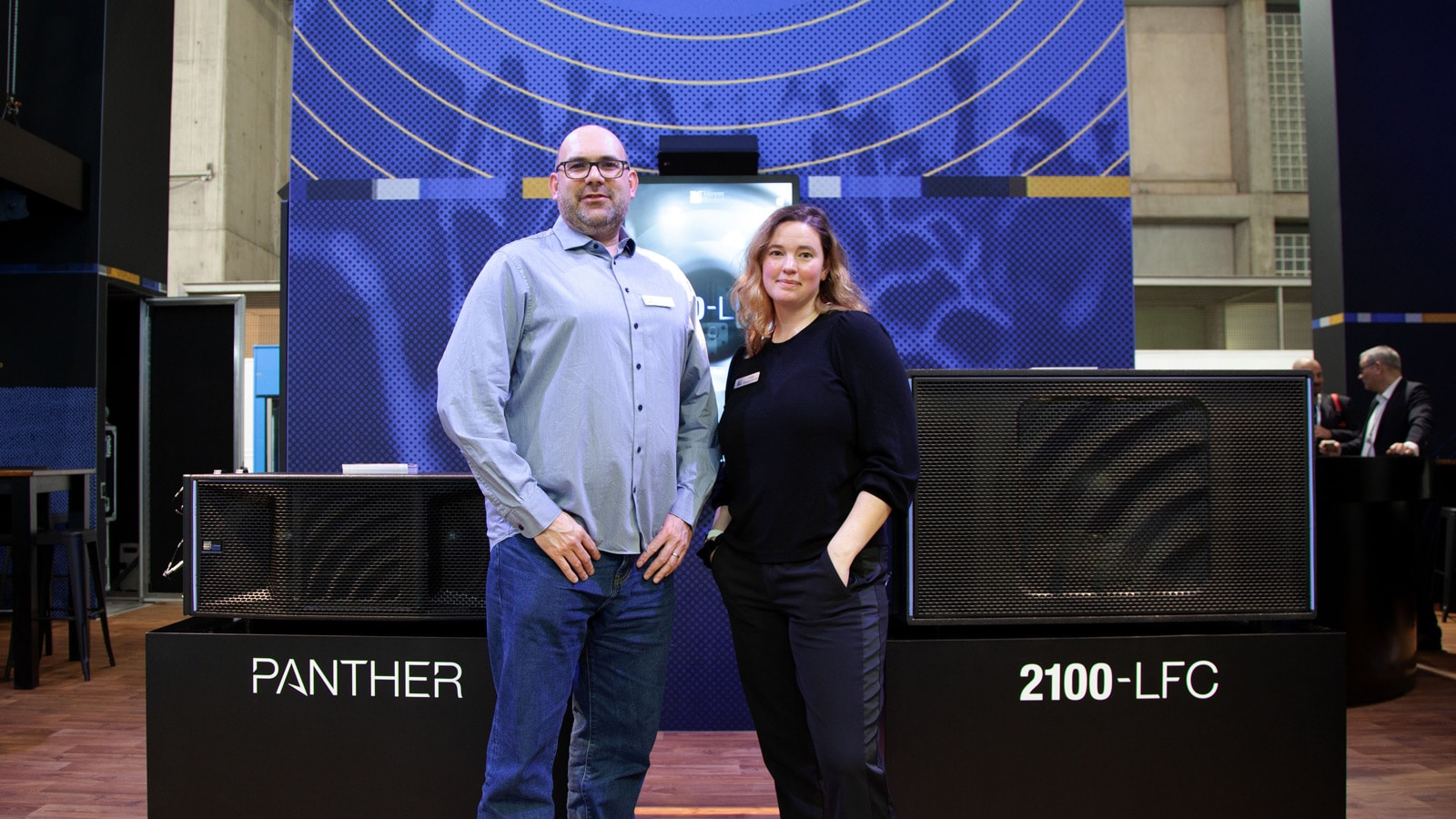 Andy Davies, Director of Product & Services and Katie Murphy Khulusi, Director of Loudspeaker Development