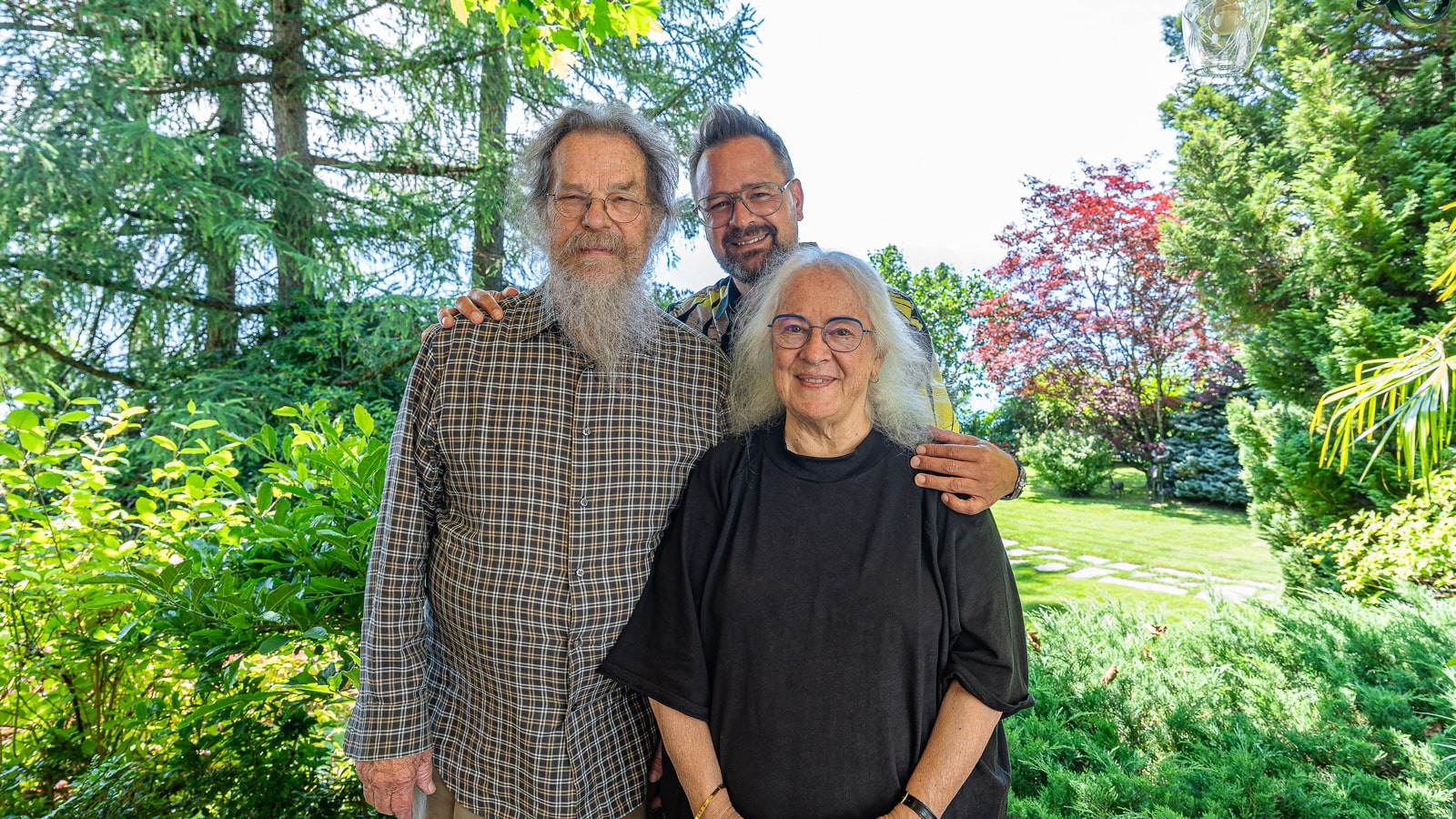 John and Helen Meyer with Festival Director Mathieu Jaton