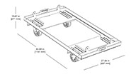 MCF-2100-LFC CASTER FRAME KIT