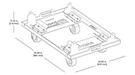 MCF-T1 CASTER FRAME